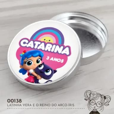 Latinha Adesivada Vera e o Reino do Arco-íris - 00138