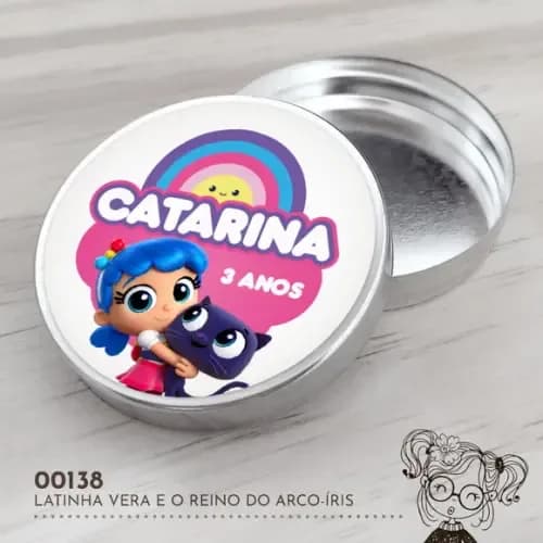 Latinha Adesivada Vera e o Reino do Arco-íris - 00138