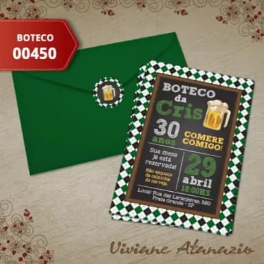Convite Boteco - 00450
