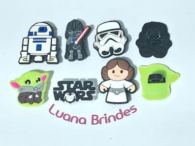 Ponteira P/lápis Star Wars Emborrachado - 6 Peças