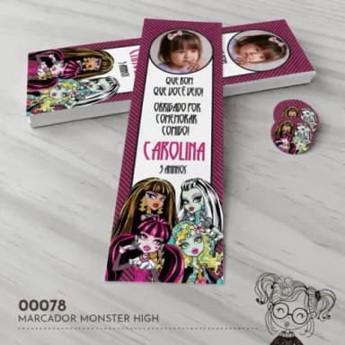 Marcador de Livro Monster High - 00078