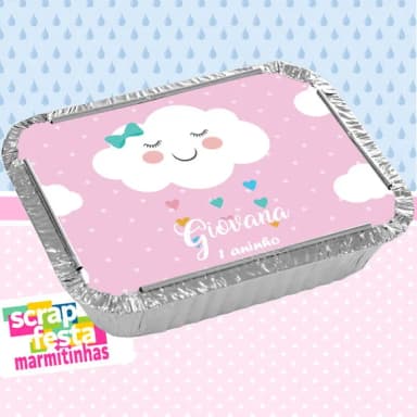 Marmitinha Personalizada Festa Chuva de Amor/Benção