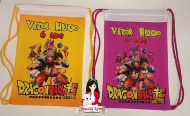 Mochila de Tecido Personalizada Dragon Ball Super