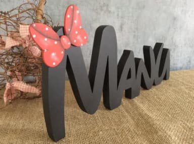 Festa Minnie - Letras de Mesa