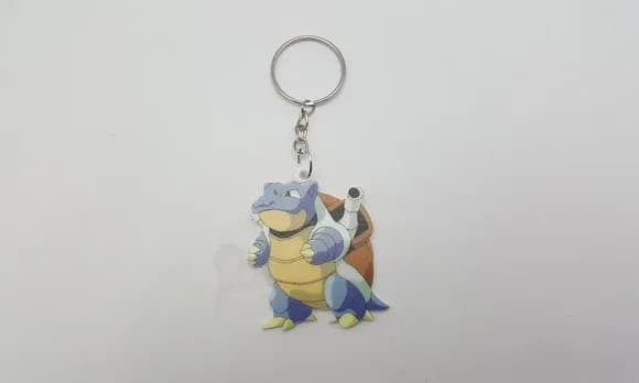 Chaveiro Pokémon Blastoise em Acrílico Uv