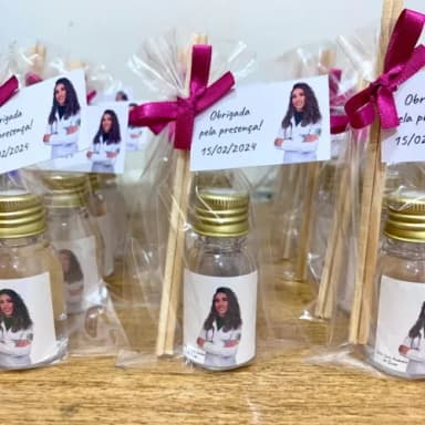 Mini Aromatizador Lembrancinha Formatura Medicina com Foto