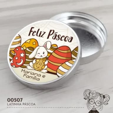 Latinha Adesivada Páscoa - 00507