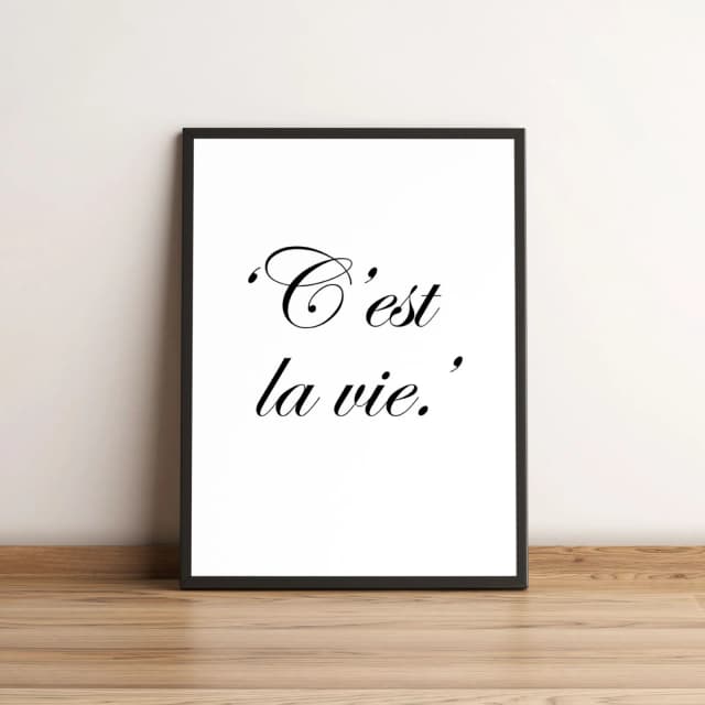 Quadro C'est La Vie 80