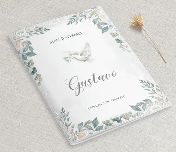 Livrinho De Orações Para Lembrança De Batizado - 10x14 Cm