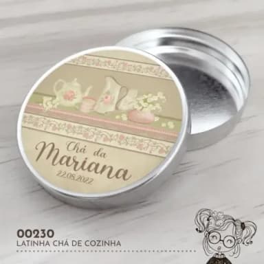 Latinha Adesivada Chá de Cozinha - 00230