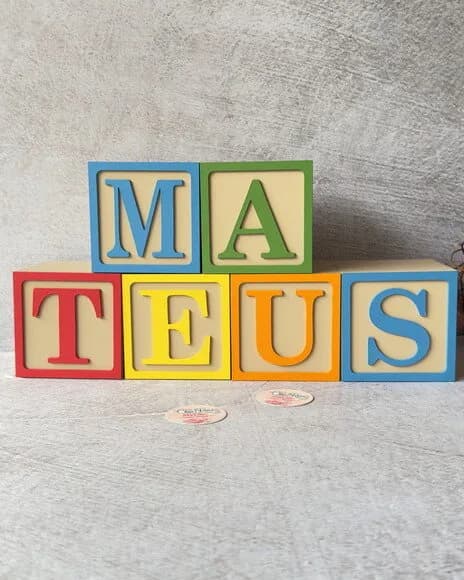Cubos Toy Story 10x10 -nomes -decoração Bebê e Festas