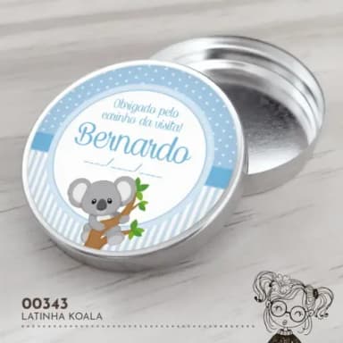 Latinha Adesivada Koala - 00343