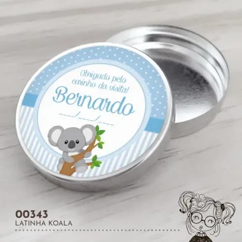 Latinha Adesivada Koala - 00343