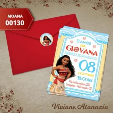 Convite Moana - 00130