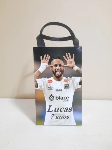 Sacolinhas Personalizadas Futebol Neymar para Lembrancinhas