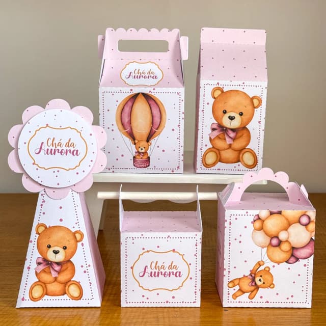 PEGUE E MONTE - Kit Festa DOCES - Decoração de Festa | Lembrancinhas | Aniversário | Personalizados