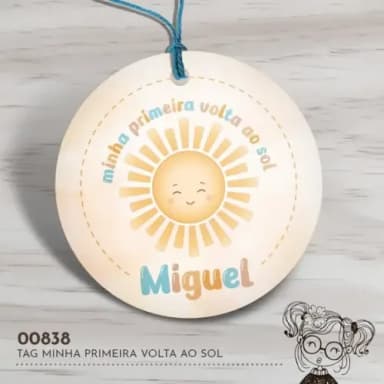 Tag Redonda Minha Primeira Volta ao Sol - 00838