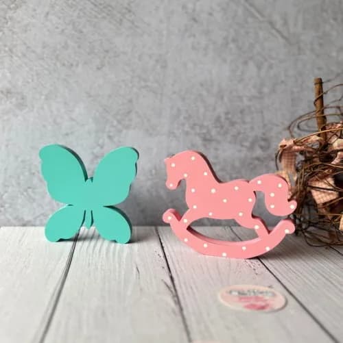 Cavalinhos de Balanço + Borboleta - Decoração Bebê
