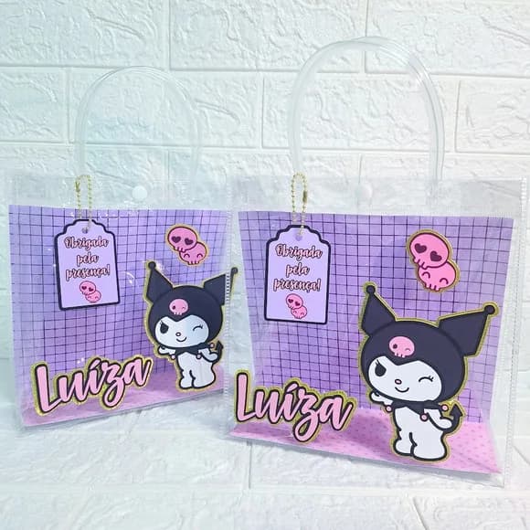 Sacola Pvc Transparente - Kuromi