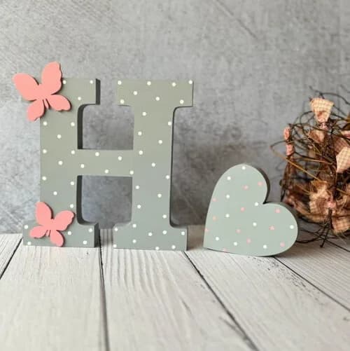 Iniciais do Nome Decoração Bebê