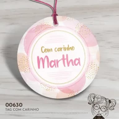 Tag Redonda com Carinho - 00630