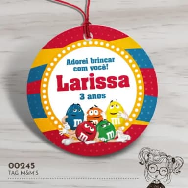 Tag Redonda M&m - 00245