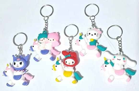 Chaveiro Hello Kitty 3d Emborrachado Pacotes com 5 Unidades