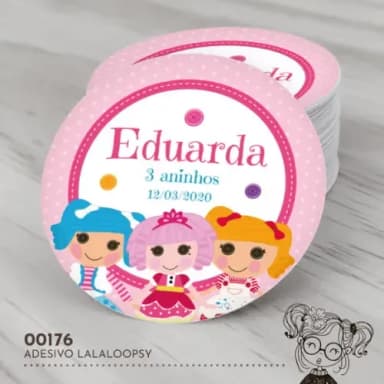 Adesivo Redondo Lalaloopsy - 00176