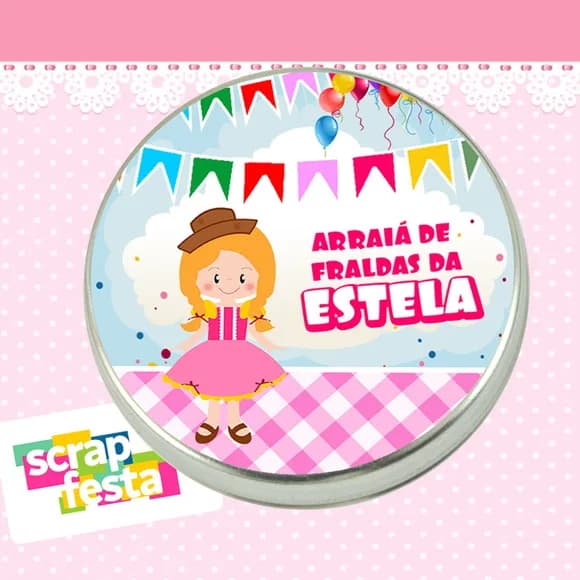 Lembrancinhas de Chá de Bebê Latinhas