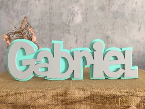 Letras Decorativas Nomes Sobreposição