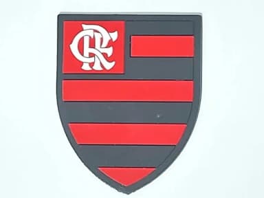Aplique Escudo Time 8cm Emborrachado com 2 Unidades