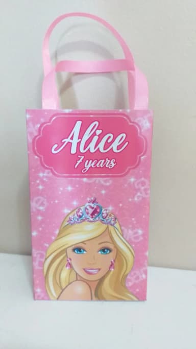 Sacolinhas Personalizadas Barbie e Ken para Lembrancinhas