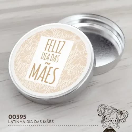 Latinha Adesivada Dia das Mães - 00395