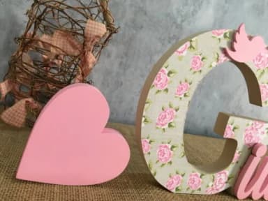 Jardim Encantado - Nomes Personalizados + CORAÇÃO
