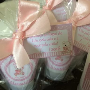 Lembrancinha Maternidade Hidratante Ursinha Rosa