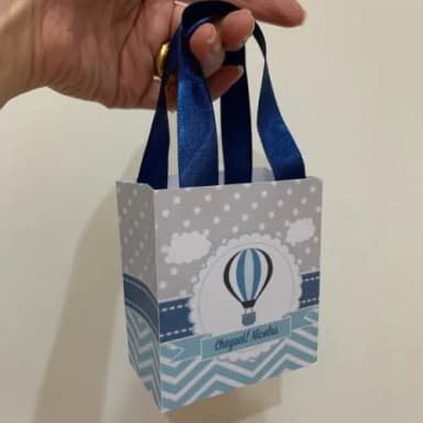 Sacolinha personalizada Maternidade balão de ar