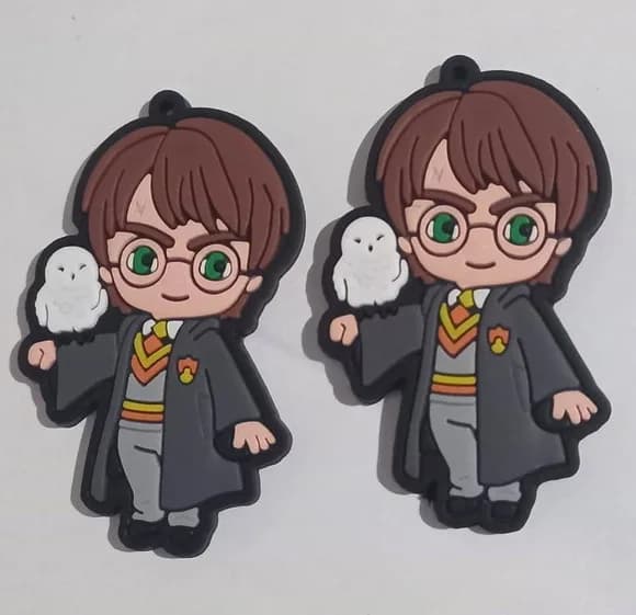 Pingente Harry Potter Emborrachado Pacote com 5 Unidades