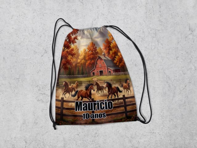 Mochilinha Personalizada Fazendinha