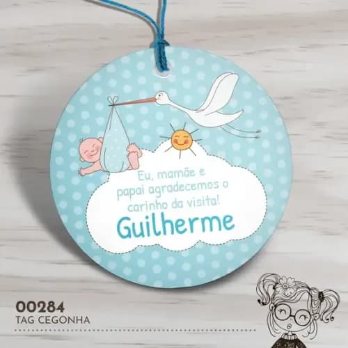 Tag Redonda Cegonha - 00284