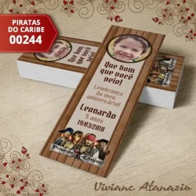 Marcador de Livro Piratas do Caribe - 00244