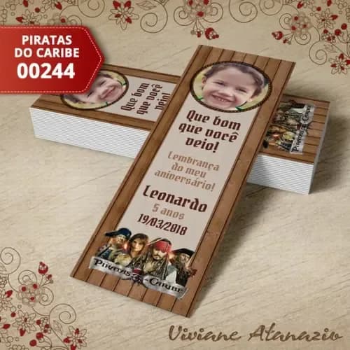 Marcador de Livro Piratas do Caribe - 00244