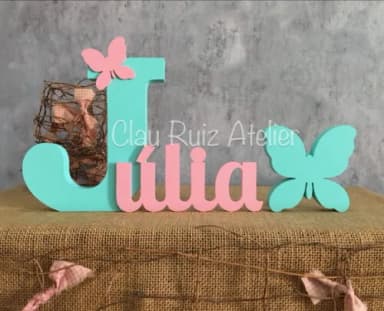 Jardim Encantado - Nomes Personalizados + Borboleta