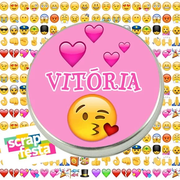 Latinhas Personalizadas Festa Emoticons