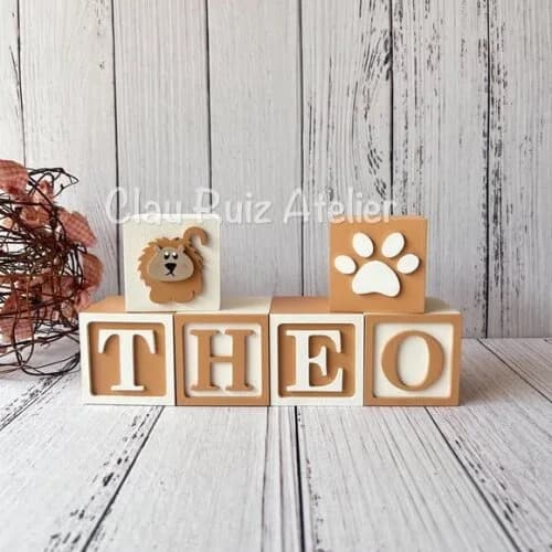 Safari Cubos 6x6cmts - Decoração Bebè