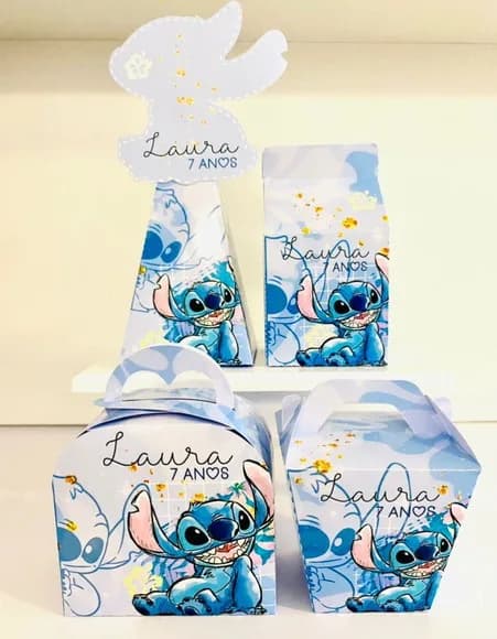 Kit 60 Lembrancinhas Stitch