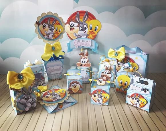 Kit 60 Lembrancinhas Looney Tunes