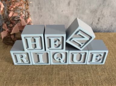 Nomes com Moldura 6x6cm Ts Decoração de Bebê