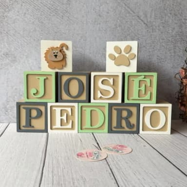 Safari Cubos 6x6cm - Decoração Bebè