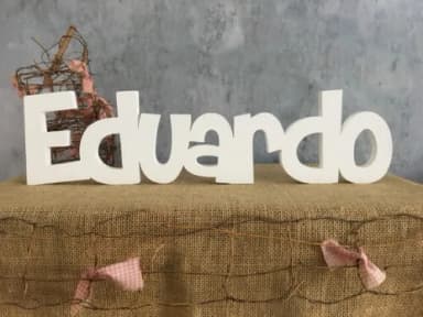 Letras Decorativas - nome em MDF Linha CH