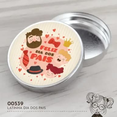 Latinha Adesivada Dia dos Pais - 00539